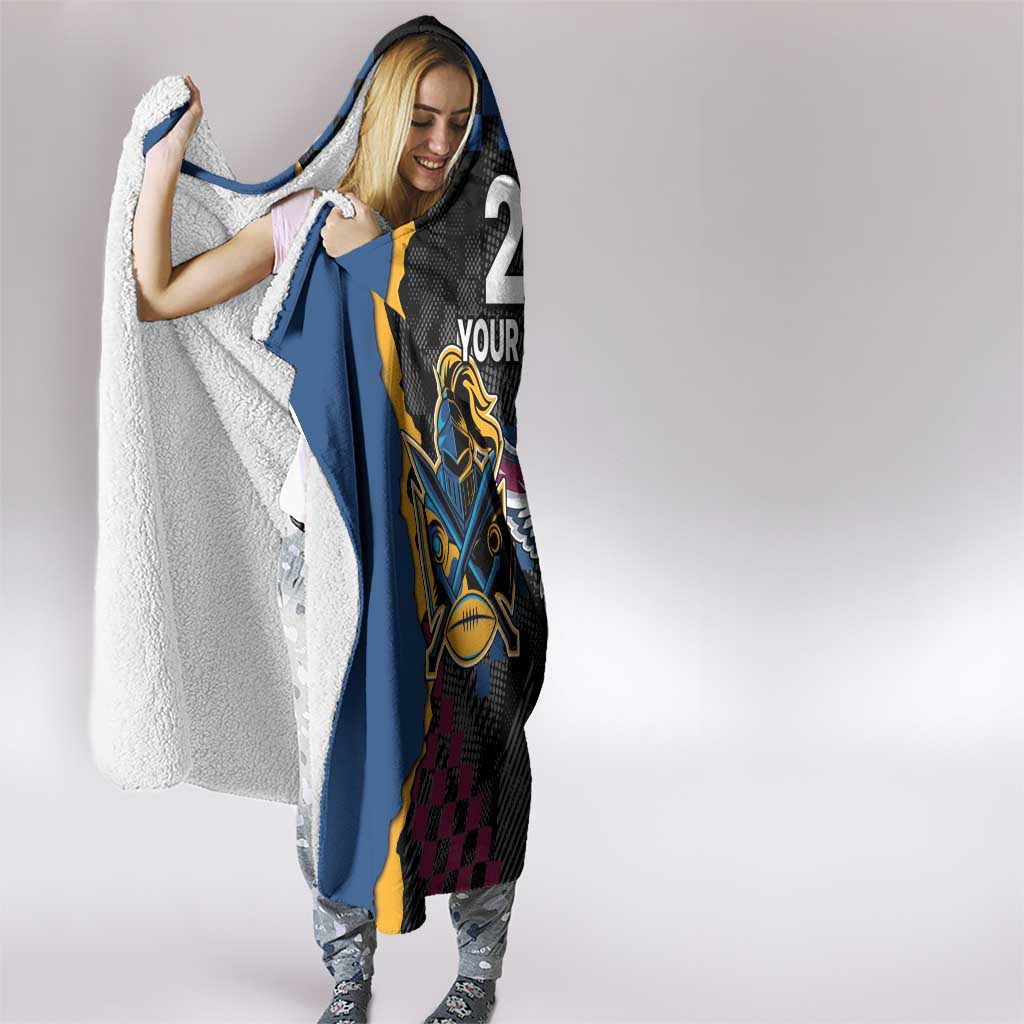 Titans and Manly Eagle Hooded Blanket Rugby Together Sporty Style