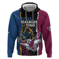 Titans and Manly Eagle Hoodie Rugby Together Sporty Style