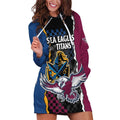 Titans and Manly Eagle Hoodie Dress Rugby Together Sporty Style