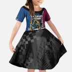 Titans and Manly Eagle Kid Short Sleeve Dress Rugby Together Sporty Style