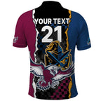Titans and Manly Eagle Polo Shirt Rugby Together Sporty Style