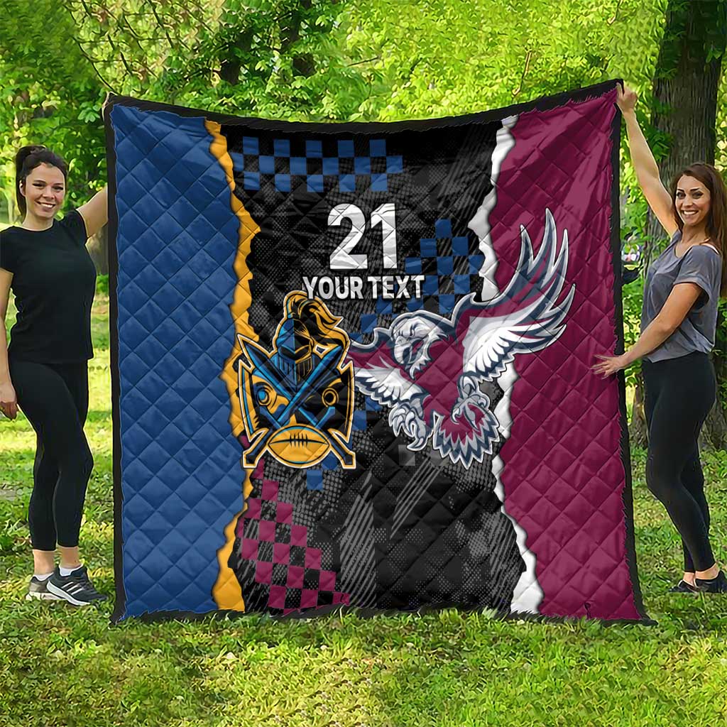 Titans and Manly Eagle Quilt Rugby Together Sporty Style