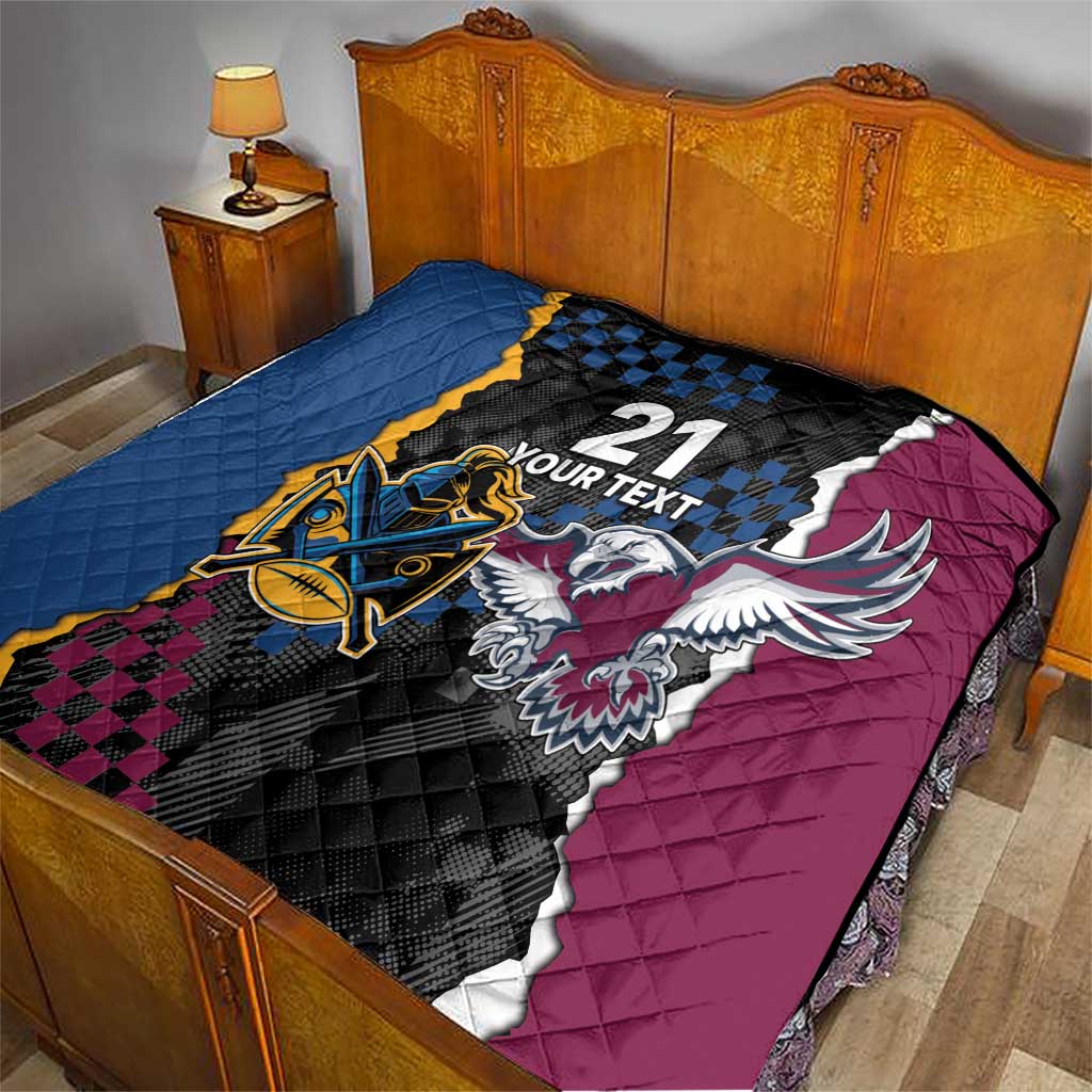 Titans and Manly Eagle Quilt Rugby Together Sporty Style