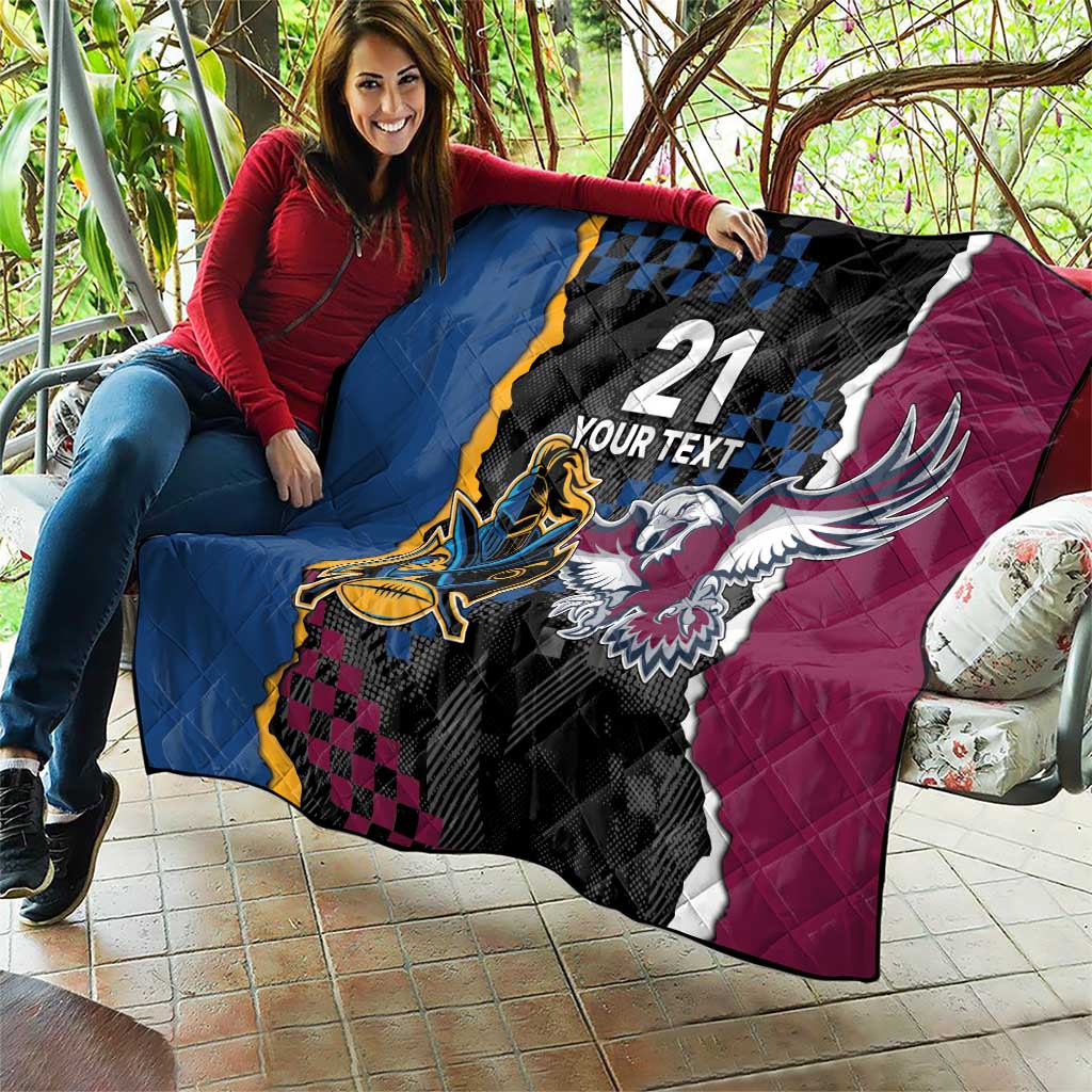 Titans and Manly Eagle Quilt Rugby Together Sporty Style