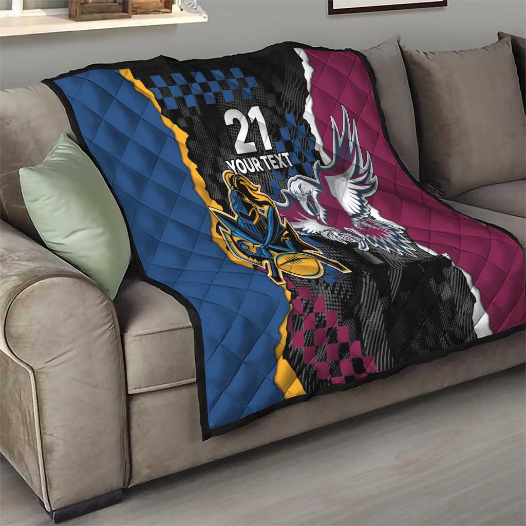 Titans and Manly Eagle Quilt Rugby Together Sporty Style