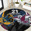 Titans and Manly Eagle Round Carpet Rugby Together Sporty Style