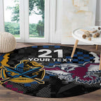 Titans and Manly Eagle Round Carpet Rugby Together Sporty Style