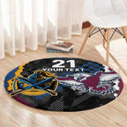 Titans and Manly Eagle Round Carpet Rugby Together Sporty Style