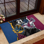 Titans and Manly Eagle Rubber Doormat Rugby Together Sporty Style