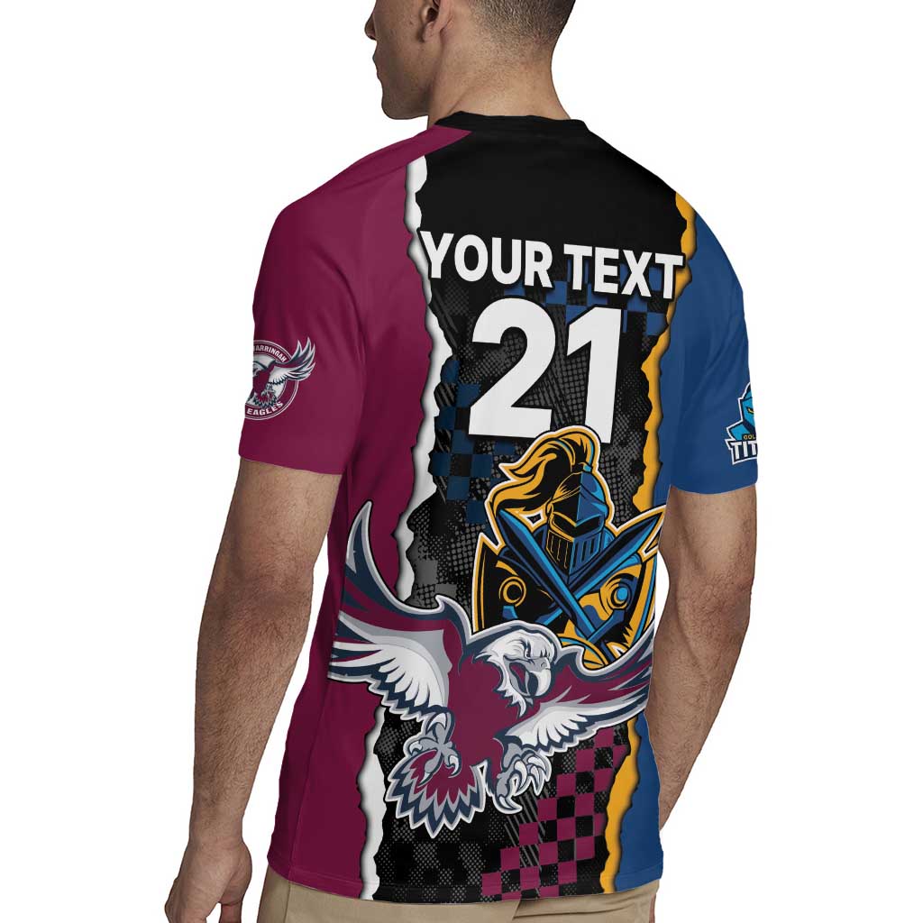 Titans and Manly Eagle Rugby Jersey Rugby Together Sporty Style