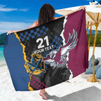 Titans and Manly Eagle Sarong Rugby Together Sporty Style
