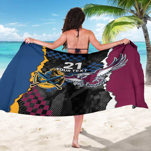 Titans and Manly Eagle Sarong Rugby Together Sporty Style