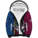 Titans and Manly Eagle Sherpa Hoodie Rugby Together Sporty Style