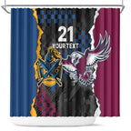 Titans and Manly Eagle Shower Curtain Rugby Together Sporty Style