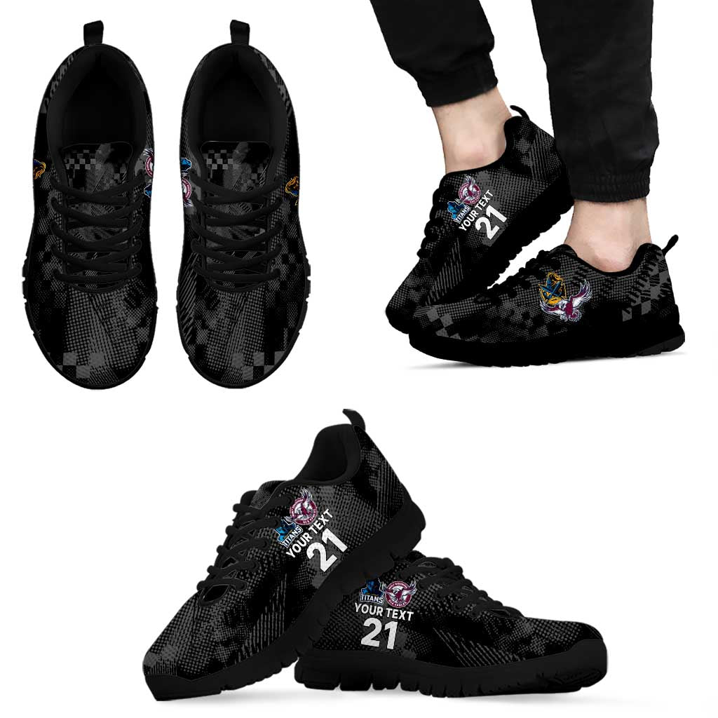 Titans and Manly Eagle Sneakers Rugby Together Sporty Style