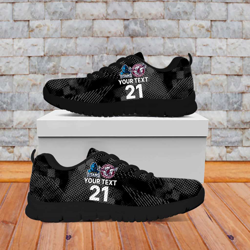 Titans and Manly Eagle Sneakers Rugby Together Sporty Style