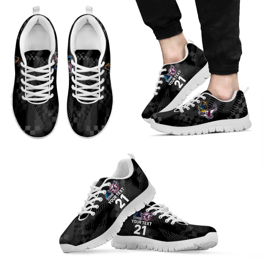 Titans and Manly Eagle Sneakers Rugby Together Sporty Style