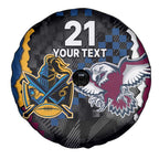Titans and Manly Eagle Spare Tire Cover Rugby Together Sporty Style