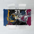 Titans and Manly Eagle Tablecloth Rugby Together Sporty Style