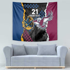 Titans and Manly Eagle Tapestry Rugby Together Sporty Style