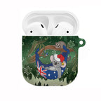 Aussie Festive Koala Christmas AirPods Case Koala-ty Time Flag Hammock Green Style