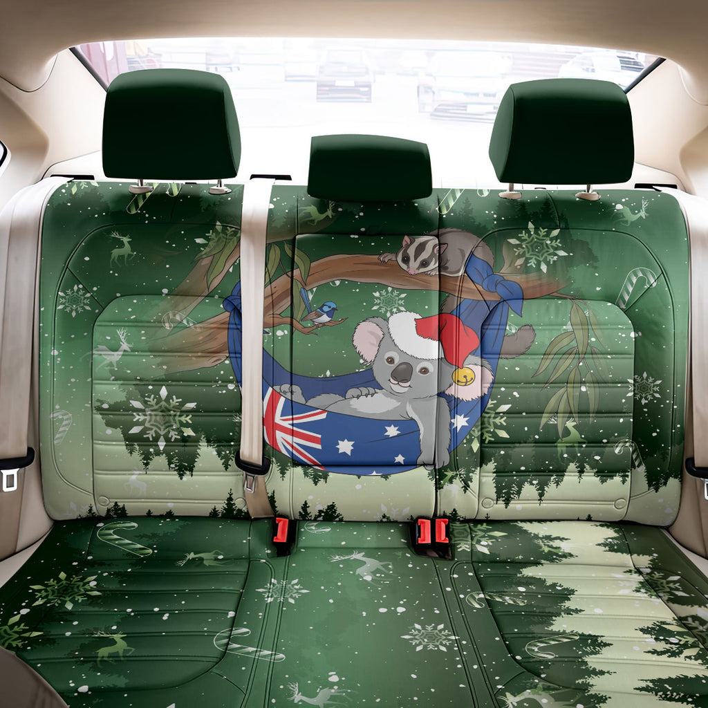 Aussie Festive Koala Christmas Back Car Seat Cover Koala-ty Time Flag Hammock Green Style