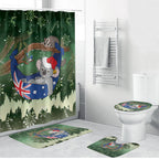 Aussie Festive Koala Christmas Bathroom Set Koala-ty Time Flag Hammock Green Style