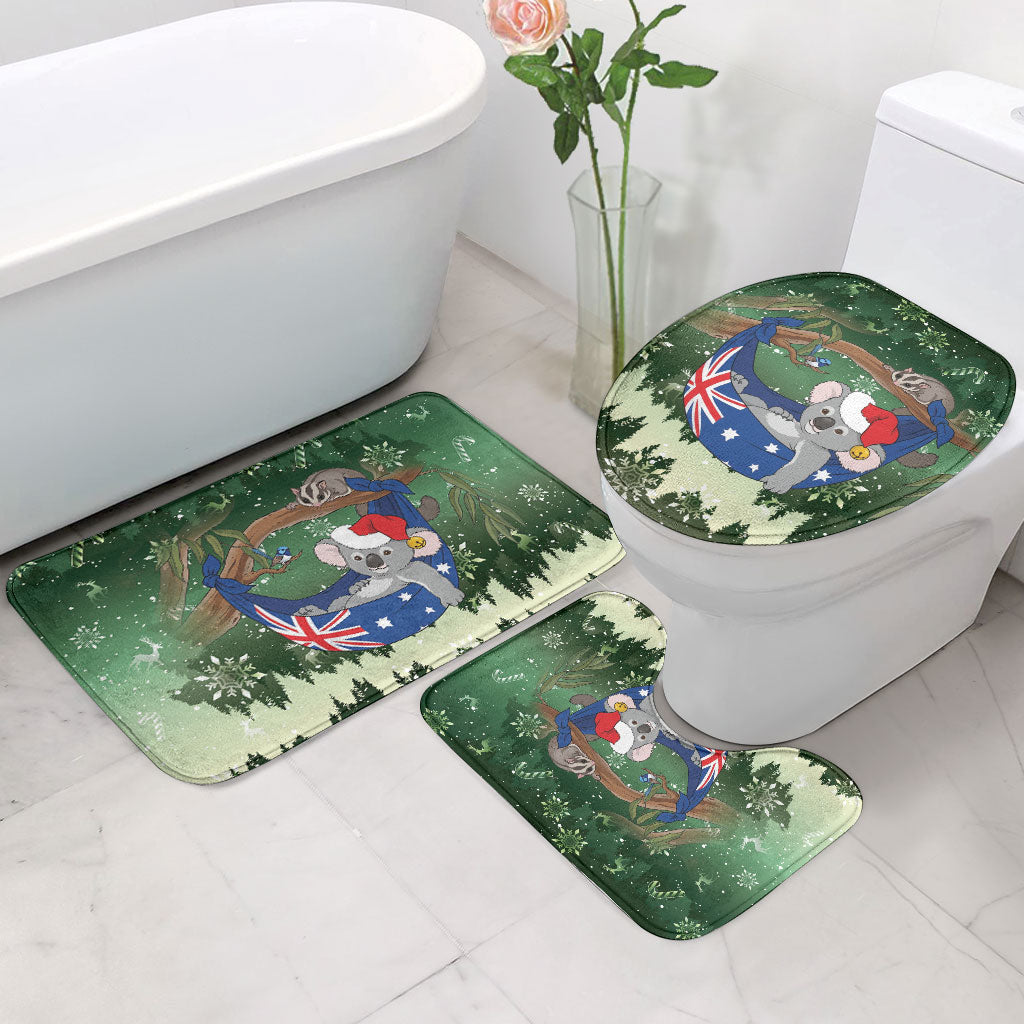 Aussie Festive Koala Christmas Bathroom Set Koala-ty Time Flag Hammock Green Style