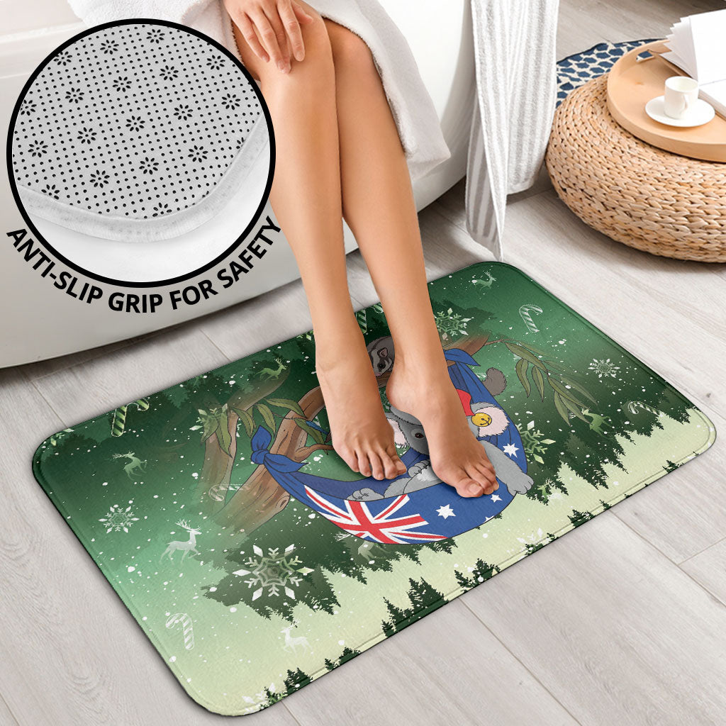 Aussie Festive Koala Christmas Bathroom Set Koala-ty Time Flag Hammock Green Style