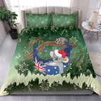 Aussie Festive Koala Christmas Bedding Set Koala-ty Time Flag Hammock Green Style