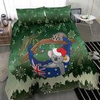 Aussie Festive Koala Christmas Bedding Set Koala-ty Time Flag Hammock Green Style