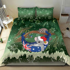 Aussie Festive Koala Christmas Bedding Set Koala-ty Time Flag Hammock Green Style