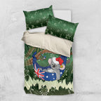 Aussie Festive Koala Christmas Bedding Set Koala-ty Time Flag Hammock Green Style