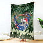 Aussie Festive Koala Christmas Blanket Koala-ty Time Flag Hammock Green Style