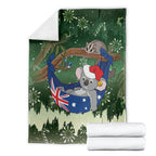 Aussie Festive Koala Christmas Blanket Koala-ty Time Flag Hammock Green Style