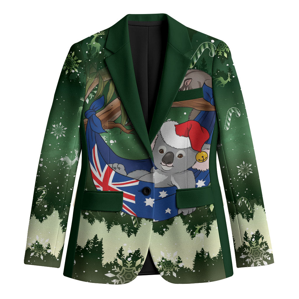 Aussie Festive Koala Christmas Blazer Koala-ty Time Flag Hammock Green Style