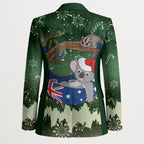 Aussie Festive Koala Christmas Blazer Koala-ty Time Flag Hammock Green Style