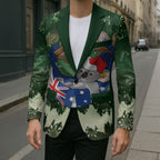 Aussie Festive Koala Christmas Blazer Koala-ty Time Flag Hammock Green Style
