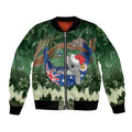 Aussie Festive Koala Christmas Bomber Jacket Koala-ty Time Flag Hammock Green Style