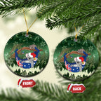 Aussie Festive Koala Christmas Ceramic Ornament Koala-ty Time Flag Hammock Green Style
