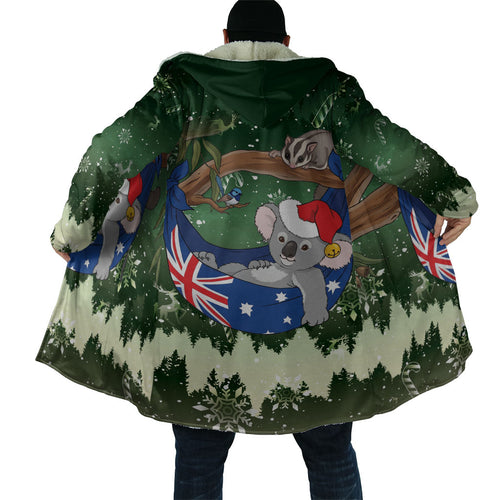 Aussie Festive Koala Christmas Cloak Koala-ty Time Flag Hammock Green Style