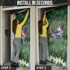 Aussie Festive Koala Christmas Door Cover Koala-ty Time Flag Hammock Green Style