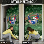 Aussie Festive Koala Christmas Door Cover Koala-ty Time Flag Hammock Green Style