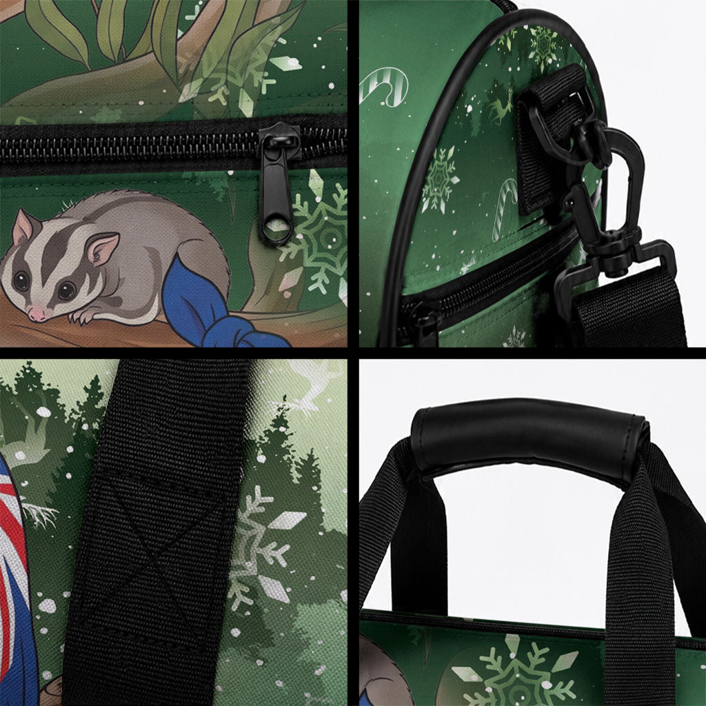 Aussie Festive Koala Christmas Duffle Bag Koala-ty Time Flag Hammock Green Style