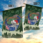 Aussie Festive Koala Christmas Garden Flag Koala-ty Time Flag Hammock Green Style