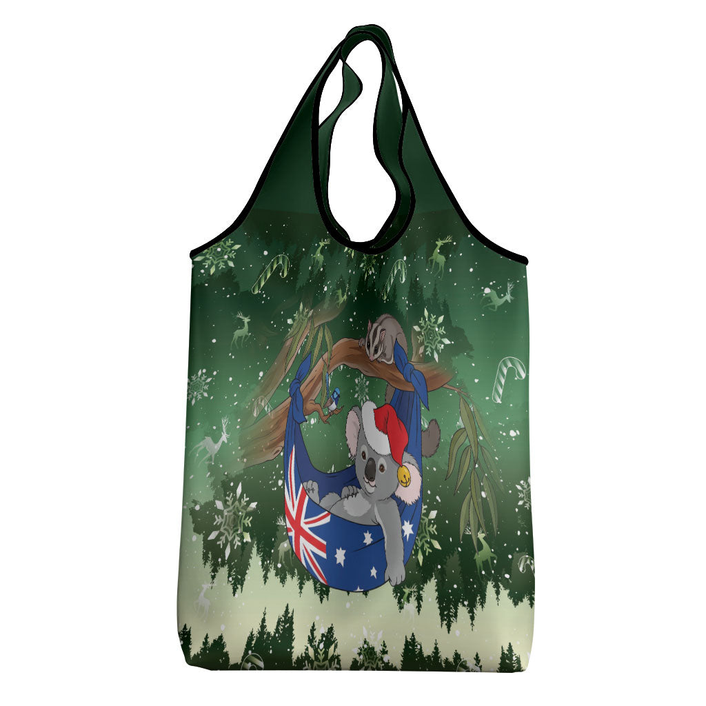 Aussie Festive Koala Christmas Grocery Bag Koala-ty Time Flag Hammock Green Style