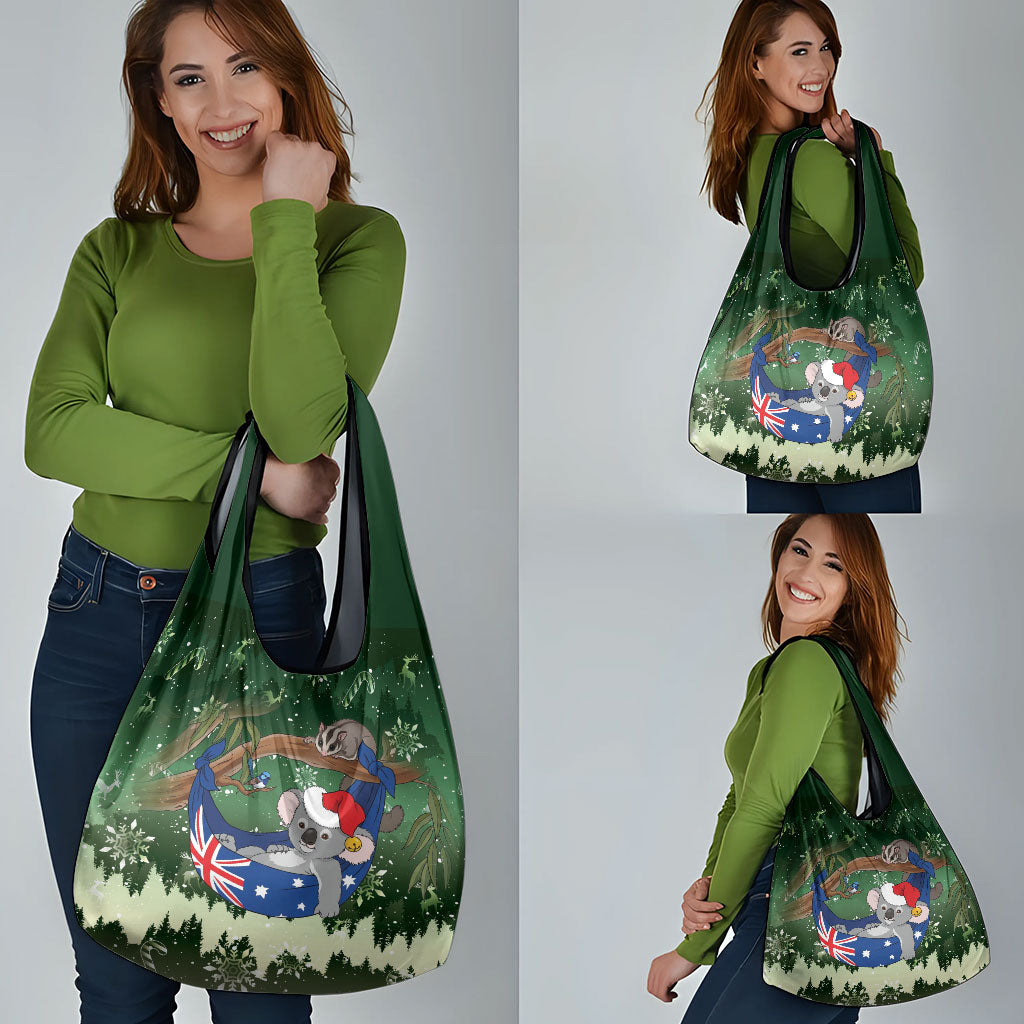 Aussie Festive Koala Christmas Grocery Bag Koala-ty Time Flag Hammock Green Style