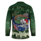 Aussie Festive Koala Christmas Hockey Jersey Koala-ty Time Flag Hammock Green Style