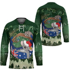 Aussie Festive Koala Christmas Hockey Jersey Koala-ty Time Flag Hammock Green Style