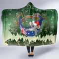 Aussie Festive Koala Christmas Hooded Blanket Koala-ty Time Flag Hammock Green Style